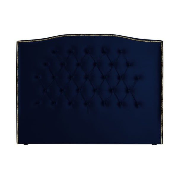 Námořnicky modré čelo postele Mazzini Sofas Daisy, 200 x 120 cm