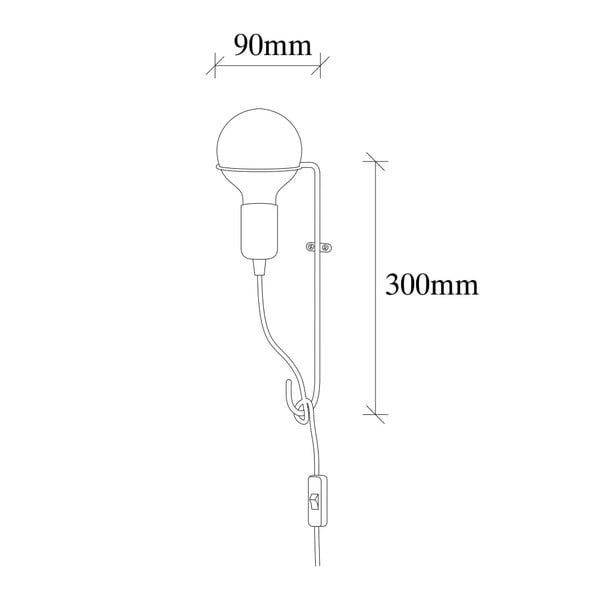 Метална стенна лампа в златисто Opviq lights Rodopi - Opviq lights-image-3
