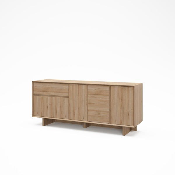 Скрин от дъбов декор  в естествен цвят 180x76x45 cm Carpi – Marckeric-image-4