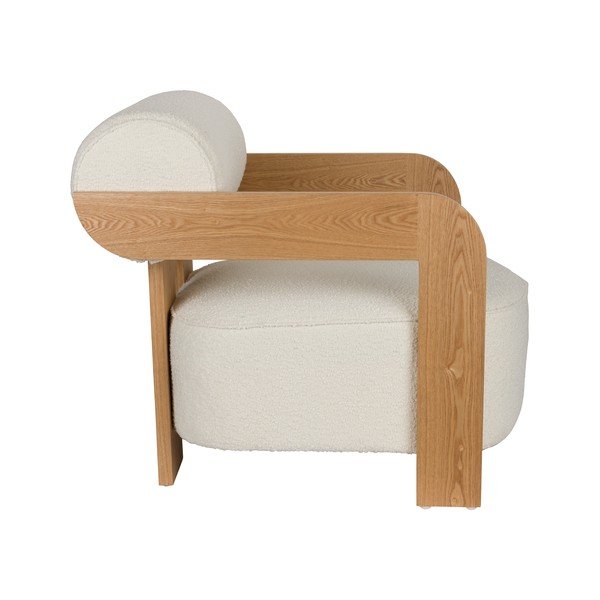 Бежово кресло от букле Oolong – Zuiver-image-4