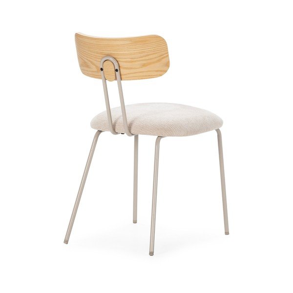 Бежов/в естествен цвят тапициран трапезен стол Olimpia – MOME-image-2