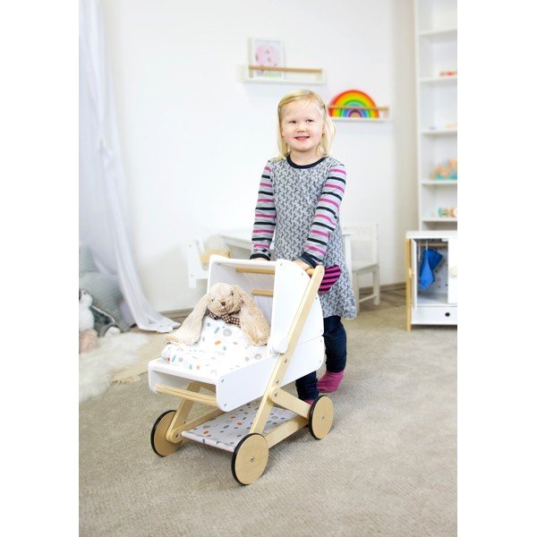 Дървена бебешка количка Little Button - Legler-image-1