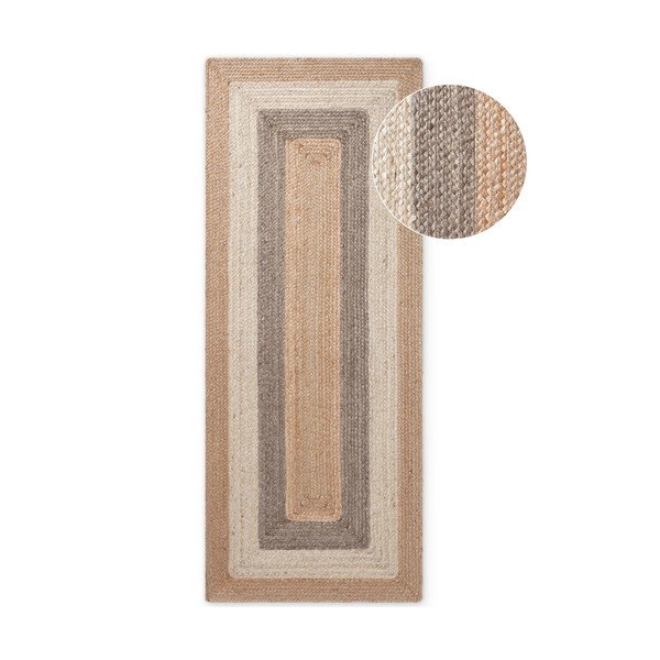 Двустранна/ръчно изработена ютена пътека 80x300 cm Juno – Hanse Home