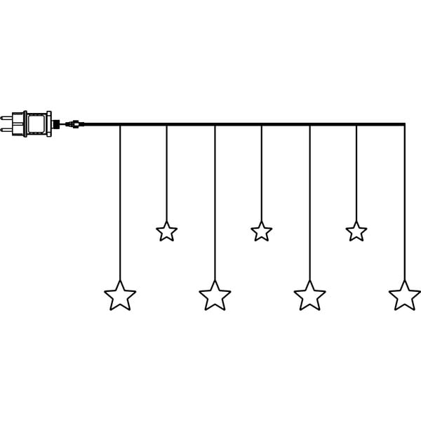 Светлинна декорация с коледен мотив Dew Drop Stars - Star Trading-image-3