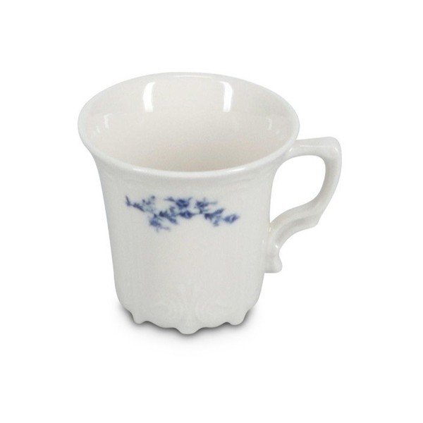 Бяла/синя порцеланова чаша за еспресо 110 ml Retro – BonBistro-image-2
