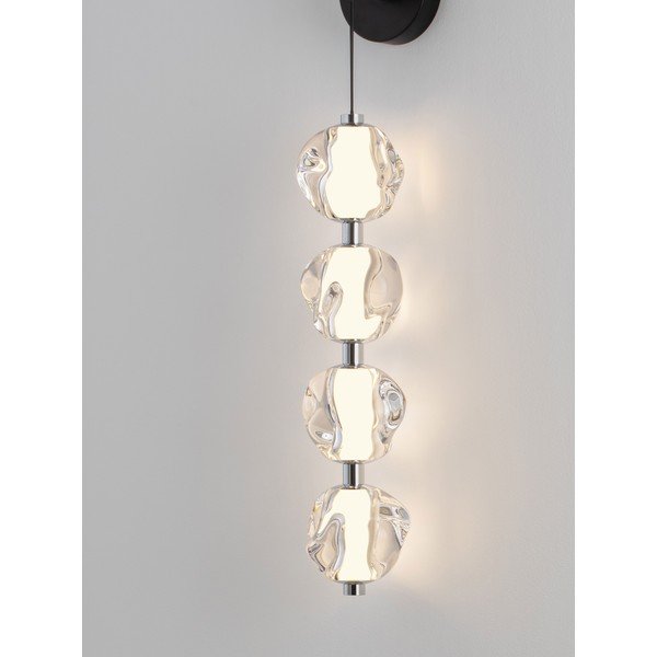Матово черно метална LED стенна лампа Ifos – Nova Luce-image-2