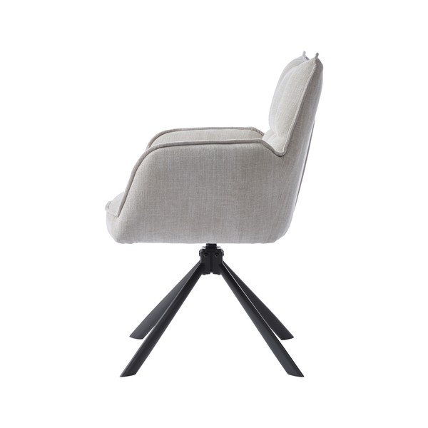 Кремави тапицирани трапезни столове в комплект 2 бр. Marilla – Unique Furniture-image-3