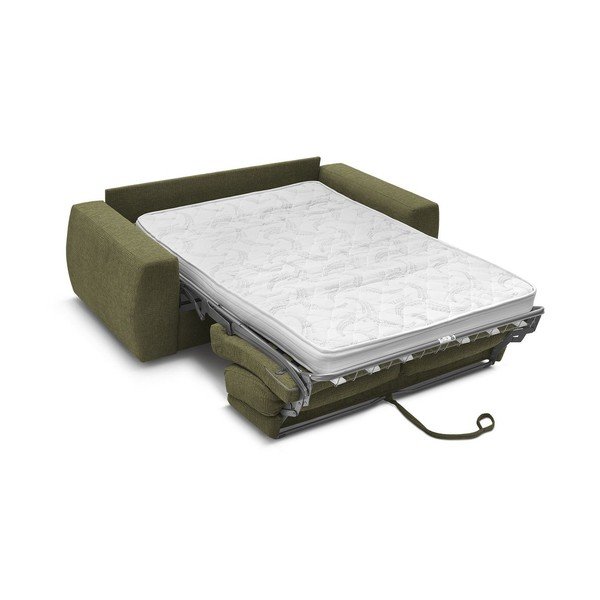 Зелен шенилов диван за ежедневно спане/сгъваем 240 cm Hugo – Bobochic Paris-image-4