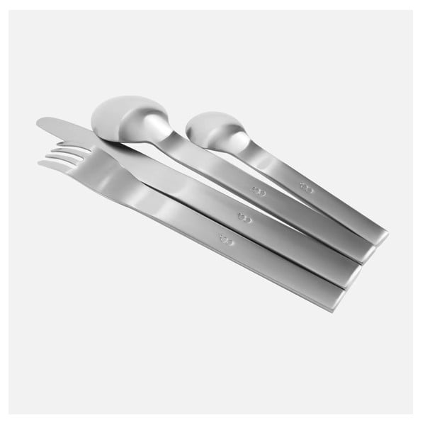Прибори за хранене от неръждаема стомана в сребрист цвят 24 бр. Boldi – FABINI-image-4