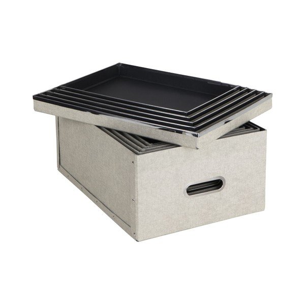 Кутии за съхранение с капак в комплект от 5 броя Joachim - Bigso Box of Sweden-image-2