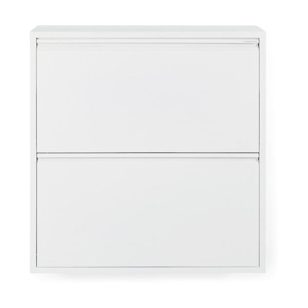 Бяла метална накланяща се стойка за обувки 75x77,5x22,5 cm Billy – Spinder Design-image-3