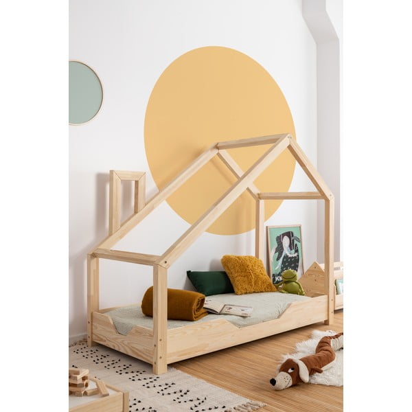 Детско легло от борова дървесина Luna Bek, 80 x 160 cm - Adeko-image-1