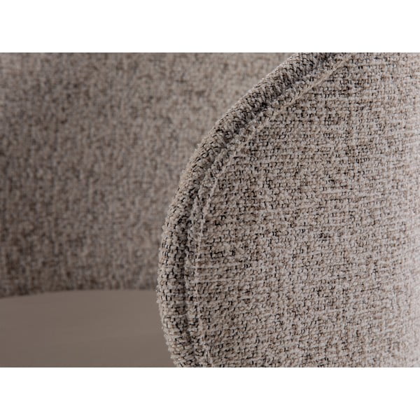 Бежово кадифено кресло Inez – Micadoni -image-1