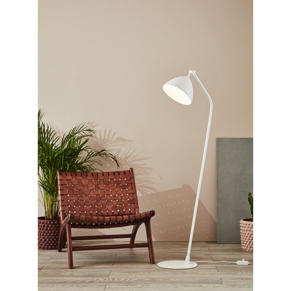 Bílá stojací lampa Markslöjd Dagmar Uno Floor White, výška 1,45 m-image-1
