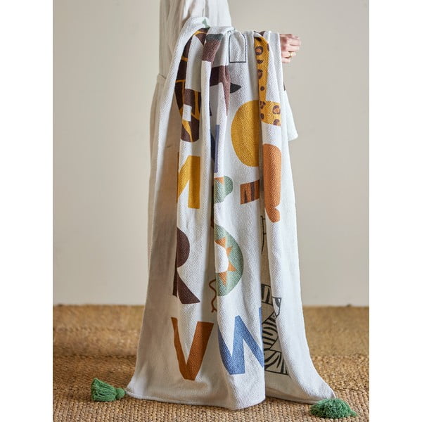 Бебешко одеяло от рециклиран памук 130x160 cm Memmo – Bloomingville Mini-image-1