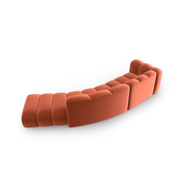 Розов ъглов диван (ляв ъгъл) Lupine – Micadoni Home-image-2