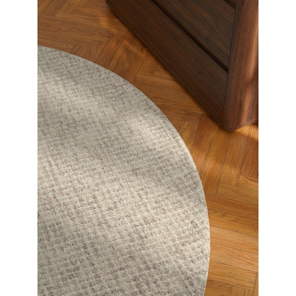 Бежов вълнен кръгъл килим ø 160 cm Eloise – Hanse Home-image-3