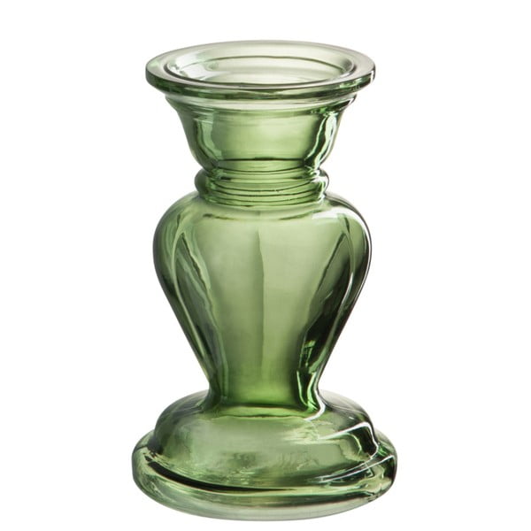 Zelená váza J-Line Pillar, výška 20 cm
