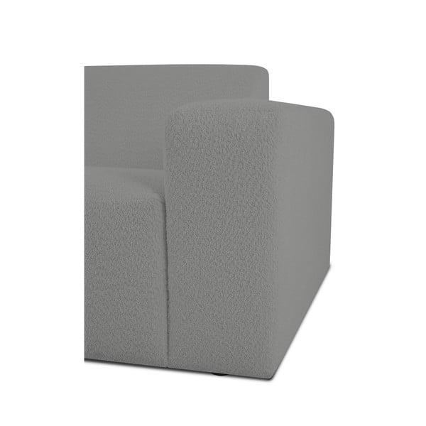 Сив модулен диван от букле (десен ъгъл) Roxy – Scandic-image-3