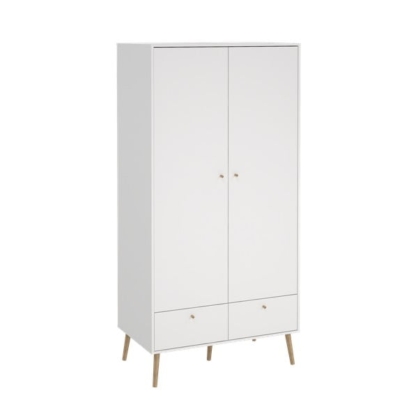 Бял гардероб 99x200 cm Bodo - Tvilum-image-2