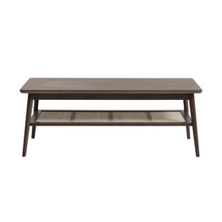 Кафява масичка за кафе с дъбов плот 60x120 cm Barrali – Unique Furniture
