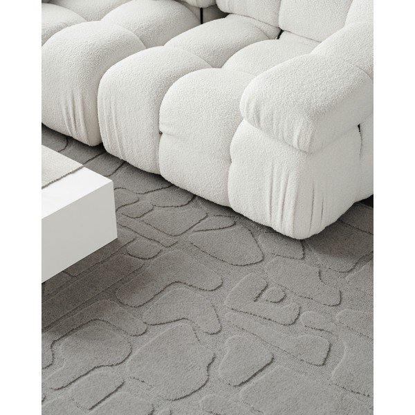 Сив вълнен килим 160x230 cm Morphic Dunes – Agnella-image-4