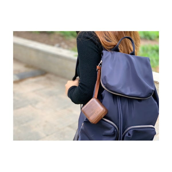 Тъмно кафяв черен квадратен Bluetooth високоговорител - Gingko-image-4