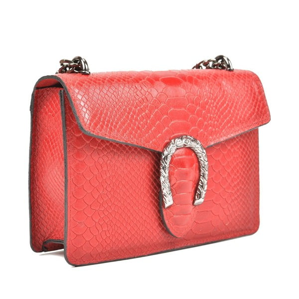 Червен кожен джоб Fiona - Renata Corsi-image-2