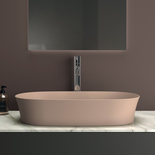 Светлорозова керамична мивка 60x38 cm Ipalyss – Ideal Standard-image-1