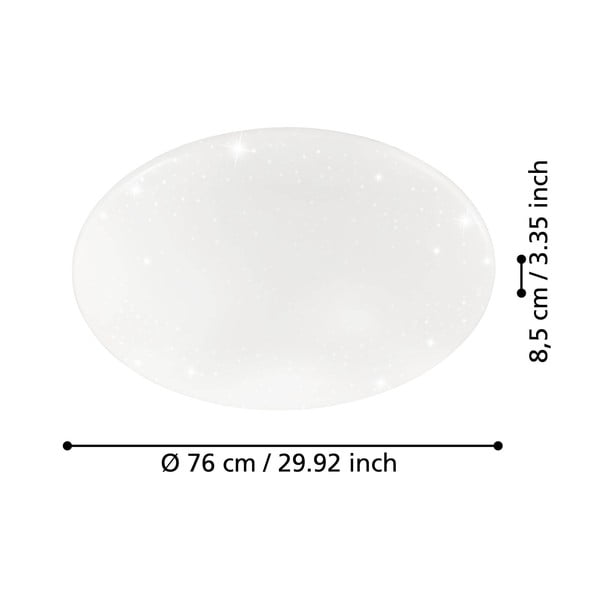 Бяло LED осветително тяло за таван GIRON-S – EGLO-image-2