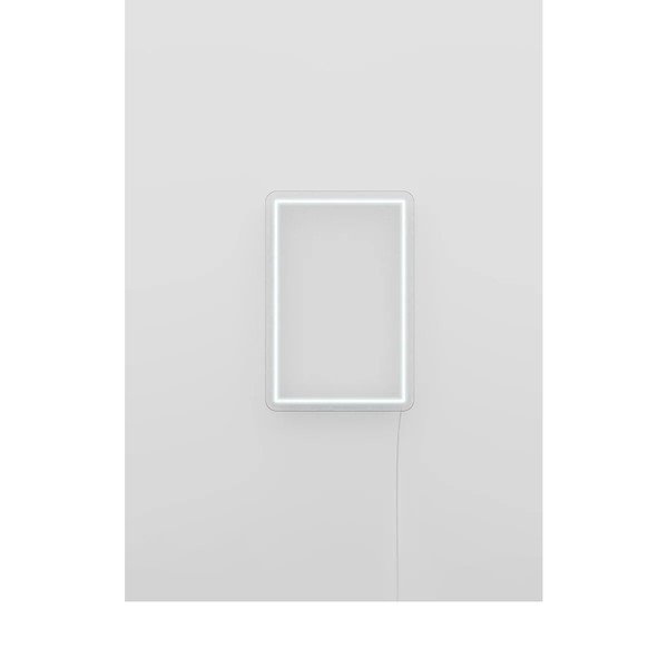 Бяла стенна лампа , 30 x 40 cm Rectangle - Candy Shock-image-3