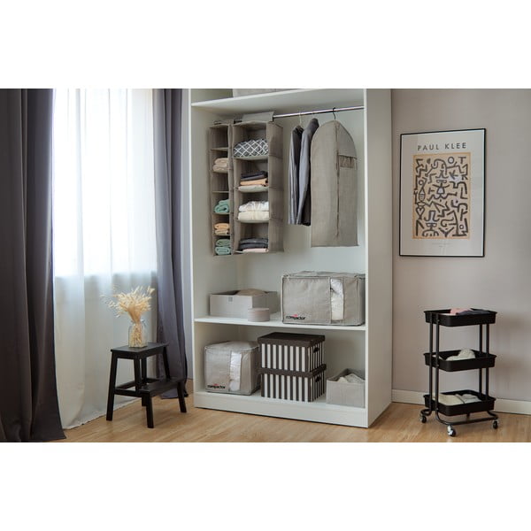 Сива кутия за съхранение Oxford, 42 x 26 cm - Compactor-image-3