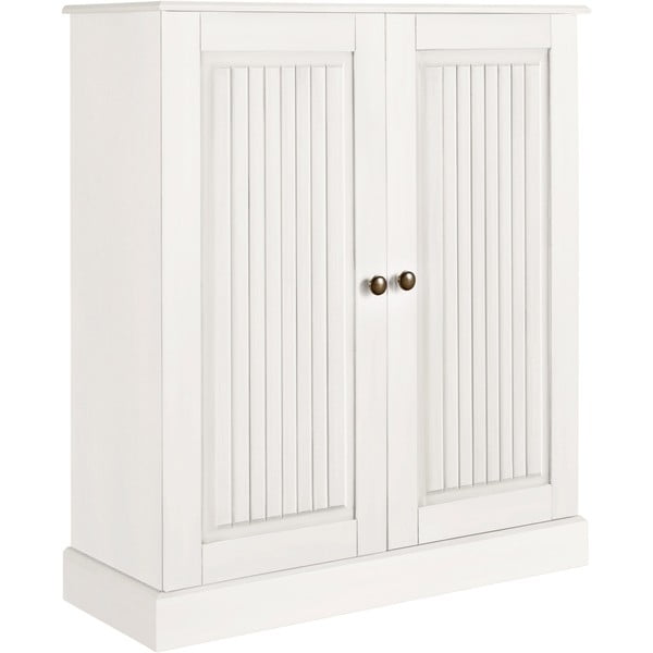 Бяло шкафче от масивен бор 100x34 cm Mille – Støraa-image-2