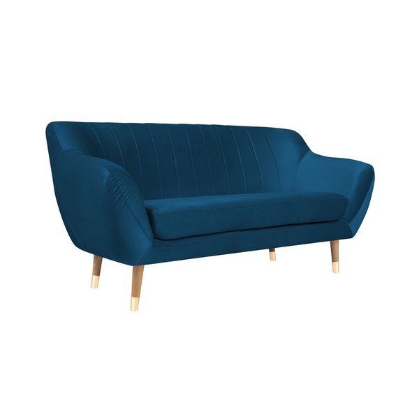 Диван от синьо кадифе , 158 cm Benito - Mazzini Sofas-image-2