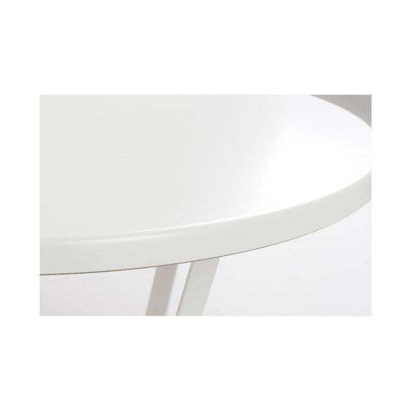 Bílý konferenční stolek Custom Form Mapple, průměr 80 cm-image-1
