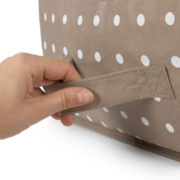 Малка бежова кутия за съхранение на дрехи Dots Rivoli - Compactor-image-3