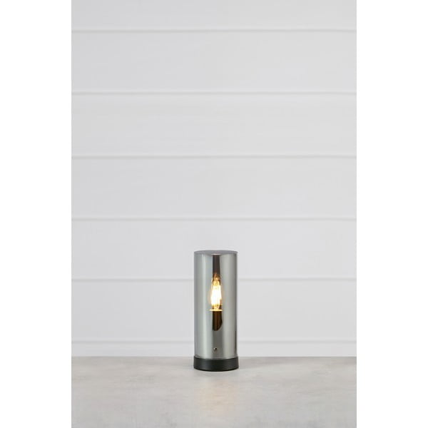 Черна настолна лампа със стъклен абажур (височина 23 cm) Post - Markslöjd-image-1