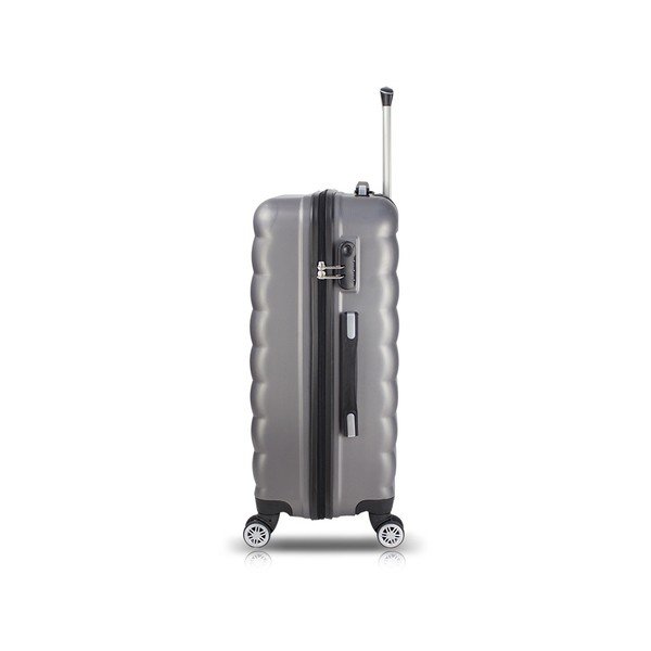 Комплект от 2 сиви пътнически куфара на колелца с USB портове My Valice RESSNO Cabin & Large - Myvalice-image-1