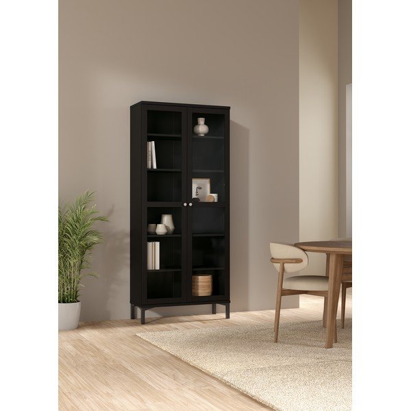 Черна витрина 89x203 cm Roma - Tvilum-image-1