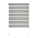 Сива ролетна щора ден и нощ 57x150 cm Zebra – Gardinia