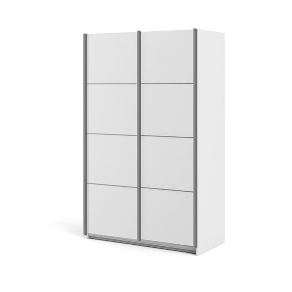 Бял гардероб с плъзгащи се врати 122x202 cm Verona - Tvilum-image-2