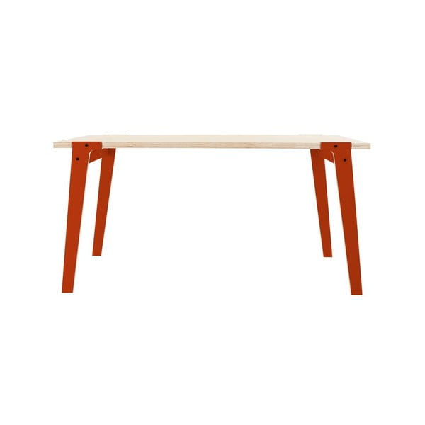Oranžový jídelní/pracovní stůl rform Switch, deska 150x75 cm