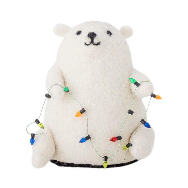 Бяла светлинна декорация Wally – Bloomingville