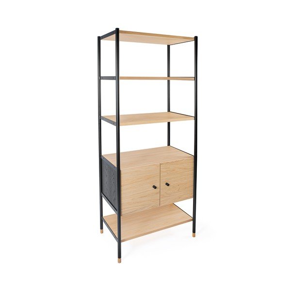 Черна етажерка в дъб 90x180 cm Jungend - Woodman-image-2