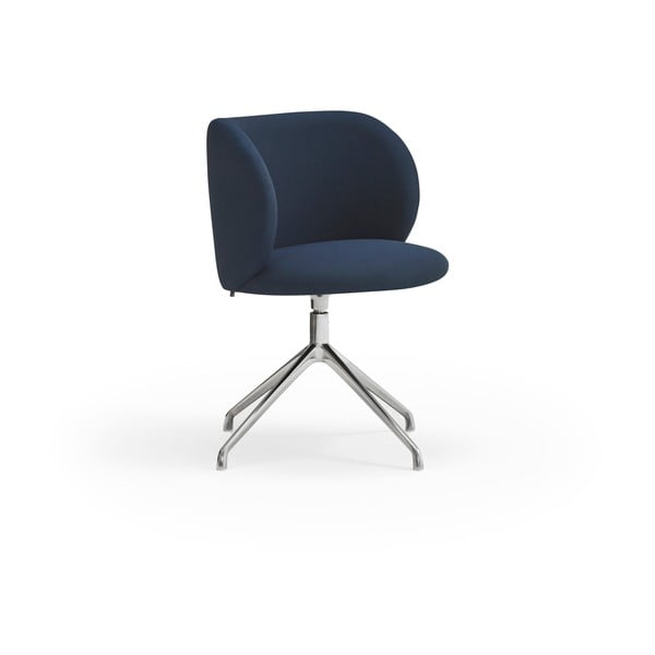 Тъмносин тапициран трапезен стол Mogi – Teulat