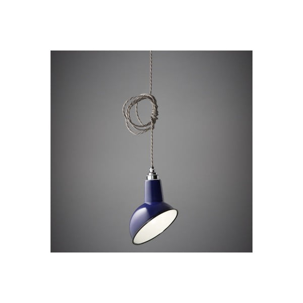 Závěsné světlo Miniature Angled Cloche Midnight Blue
