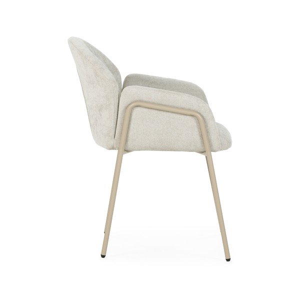 Бежови тапицирани трапезни столове в комплект 2 бр. Aslin – MOME-image-3