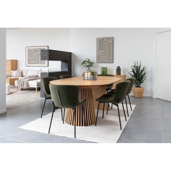 Тъмнозелени трапезни столове в комплект от 2 броя Maceda - House Nordic-image-3