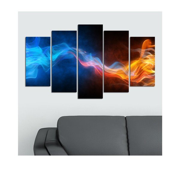 Картина от няколко части Огън, 110 x 60 cm - Charm-image-1