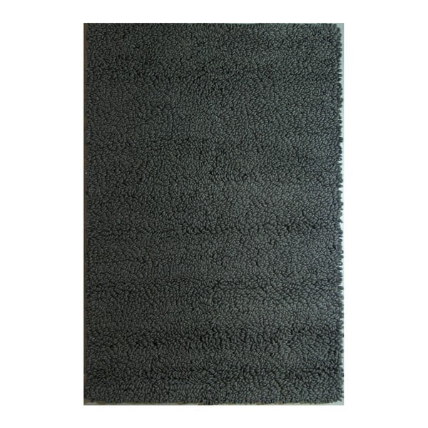 Vlněný koberec Dutch Carpets Loop Black Uni, 200 x 300 cm